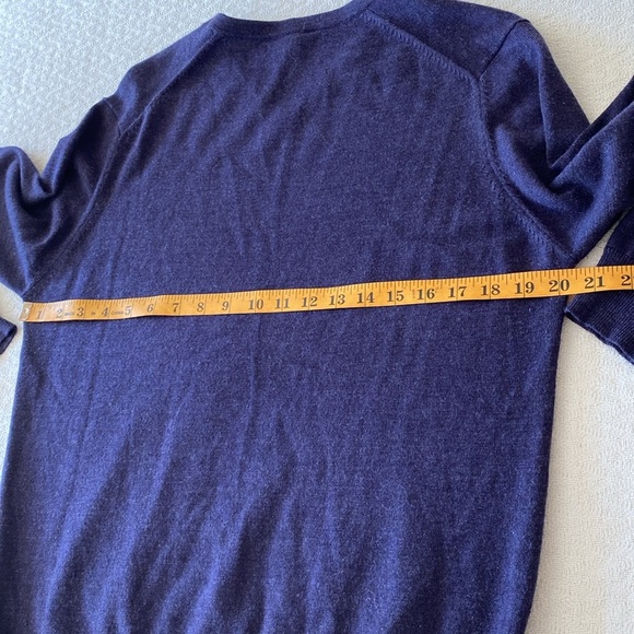 Britches Merino Wool Blend Eggplant Purple Long Sleeved Sweater Too Lightweight - Picture 5 of 8